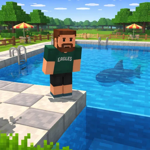 Jason Kelce and the Swimming Pool Sharks